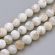 Chapelets de perle en agate naturelle patinée G-S249-09-8mm-1