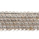Chapelets de perles en agate grise naturelle G-Q004-B01-02-1