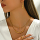 Винтажный комплект из двухслойных ожерелий GW6989-4