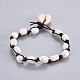 Natural Pearl Beaded Bracelets BJEW-JB04190-1