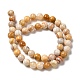 Chapelets de perles en agate fou naturel G-H298-A12-03-3