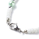 Bracelet et collier de perles de plastique et de verre et de perles de rocaille SJEW-JS01255-8