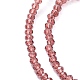 Chapelets de perles en verre transparente   X-GLAA-R135-2mm-18-4
