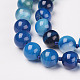 Natural Dyed Agate Beads Necklaces NJEW-F139-12mm-14-2