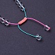 Nylon réglable bracelets cordon tressé BJEW-JB04211-3