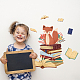 Superdant libri da leggere adesivi murali volpe e fiore animale buccia e bastone magica decorazione murale colorata per la cameretta dei bambini DIY-WH0228-800-3