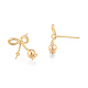 Brass Stud Earring Findings KK-N216-538-5