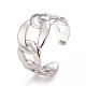 304 anello per polsino da donna a forma di catena barbazzale in acciaio inossidabile RJEW-C025-31P-1