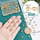 UNICRAFTALE 100pcs 5.5mm Golden Bicone Spacer Beads Stainless Steel Loose Beads Rondelle Small Hole Spacer Bead Smooth Surface Beads Finding for DIY Bracelet Necklace Jewelry Making STAS-UN0001-66G-3
