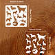 PET Hollow Out Drawing Painting Stencils DIY-WH0391-0092-2