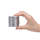 パンダホールエリートジュエリー編組糸メタリックコード  銀  1.3~1.6mm  約54.68ヤード（50m）/ロール MCOR-PH0001-01B-3