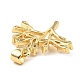 Real 18K Gold Rack Plating Brass Micro Pave Cubic Zirconia Pendants ZIRC-L100-148G-01-2