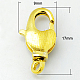 Brass Swivel Lobster Claw Clasps KK-E100-17x9mm-G-1