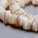Eau douce naturelle de coquillage perles brins SHEL-D078-01B-3