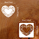 FINGERINSPIRE Big Heart Painting Stencil 11.8x11.8 inch Geometric Heart Drawing Stencil Flowers Reusable Plastic PET Love Heart Craft Stencil for Wall DIY-WH0391-0017-2