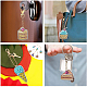 SUNNYCLUE DIY Diamond Painting Keychain Kits DIY-SC0016-59-6