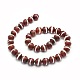 Brins de perles dzi motif rayé de style tibétain TDZI-O003-41B-2
