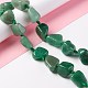 Natürlichen grünen Aventurin Perlen Stränge G-B024-10-4