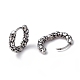 316 Stainless Steel Skull Hoop Earrings for Men Women EJEW-C045-04-2