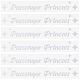 Selbstklebende PVC-Autoaufkleber „Prinzessin“ für Passagiere STIC-WH0013-11C-1