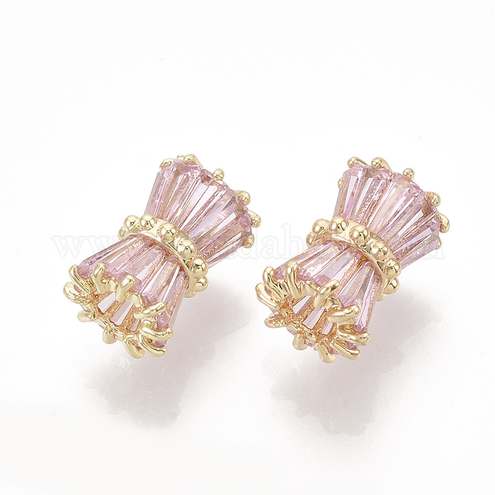 PH PandaHall Lot De 12 Perles En Oxyde De Zirconium - 3 Tailles - Micro