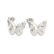 Серьги-гвоздики в форме бабочки из нержавеющей стали 304 EJEW-L290-031P