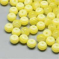 Прозрачная полоса смолы бусины&nbsp;RESI-S345-8mm-12