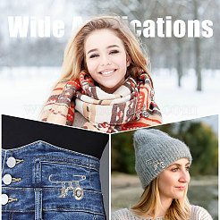 12 шт. брошь из стали West Cowboy в виде прочных английских булавок JEWB-CA00007