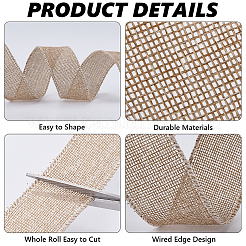 Rubans de jute pour la fabrication artisanale&nbsp;OCOR-WH20012-22E
