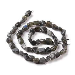 Натуральные нити бус из ларвикита G-A208-08