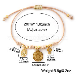 Регулируемый браслет с подвесками из медной веревки&nbsp;ZH0707