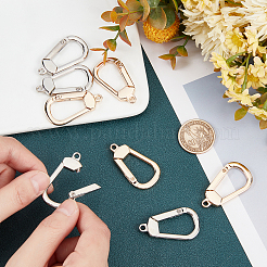 8 шт. 2 цвета сплава застежки-клешни омара FIND-WR0003-71