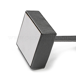 Подставка для сережек из искусственной кожи в форме листа CON-PW0001-166B