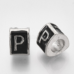 Сплавочные европейские бусины&nbsp;MPDL-S038-09P