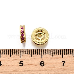 Латунные микро проложить кубического циркония бусы KK-C106-24B-01