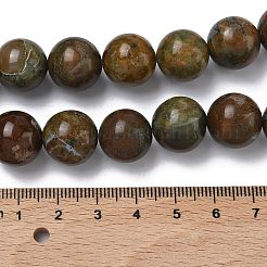 Естественный зеленый опал бисер нитей&nbsp;G-K365-F04-14mm