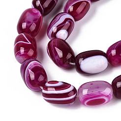 Природный агат бисер нитей G-N356-02A-09