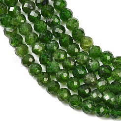 Натуральный зеленый диопсид&nbsp;G-NH0046-A01-4mm