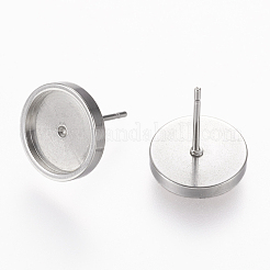 Серьги-гвоздики из нержавеющей стали 304 STAS-L195-02A