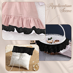 5 м двухслойная полиэстеровая плиссированная кружевная лента&nbsp;OCOR-CY0001-41A