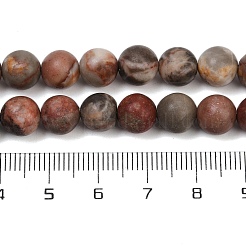 Натуральные дендритные нити из бисера яшмы G-F591-24-8mm