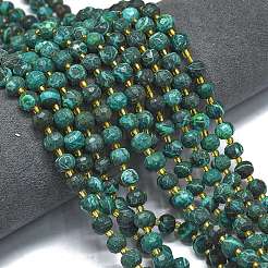 Природного малахита бисер нитей G-K389-E82-01