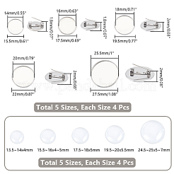 Набор для изготовления броши из нержавеющей стали 304 в виде купола своими руками&nbsp;DIY-UN0056-16