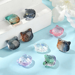 50шт 10 цвета стеклянные бусины&nbsp;GLAA-YW0004-26