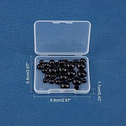 Cabochon naturali di pietra nera&nbsp;G-GA0001-12A