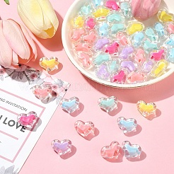 50 шт. Прозрачные акриловые бусины&nbsp;OACR-YW0002-11