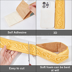 1 Stück 3D-Fußleiste mit Blumenmuster aus XPE&nbsp;DIY-CP0011-39E