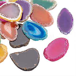 Кабошоны из натурального необработанного агата&nbsp;G-OC0001-52