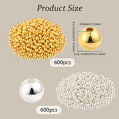 1200шт 2 цвета пластиковые бусины ccb CCB-PA0001-04C