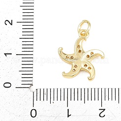 Messing micro pave klare zirkonia anhänger&nbsp;KK-D258-24G